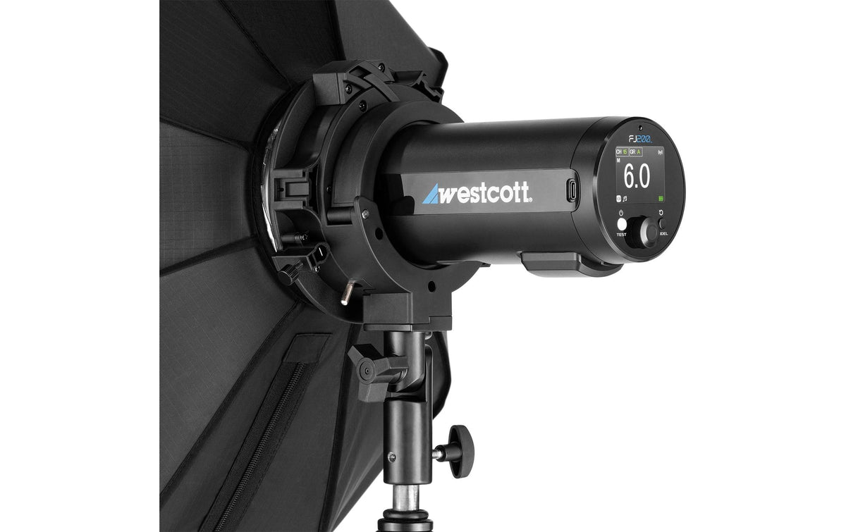 Westcott Quick-Mount S-Halterung 2 Geschwindigkeitsring – für Bowens – Schwarz – 241 × 160 × 58 mm