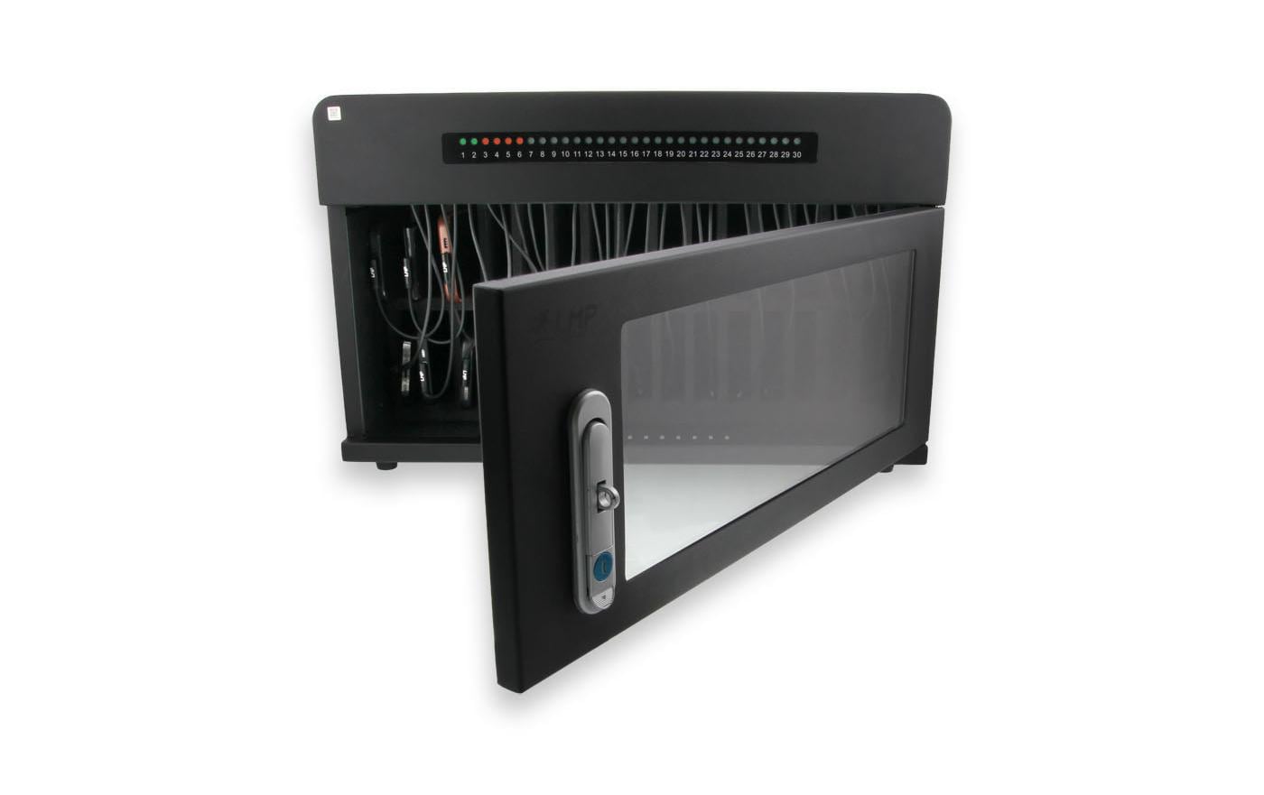 LMP SmartCabinet SP 30-1000 KC Lade-/Aufbewahrungsschrank – für 30 Geräte – abschliessbar, Laden – Schwarz