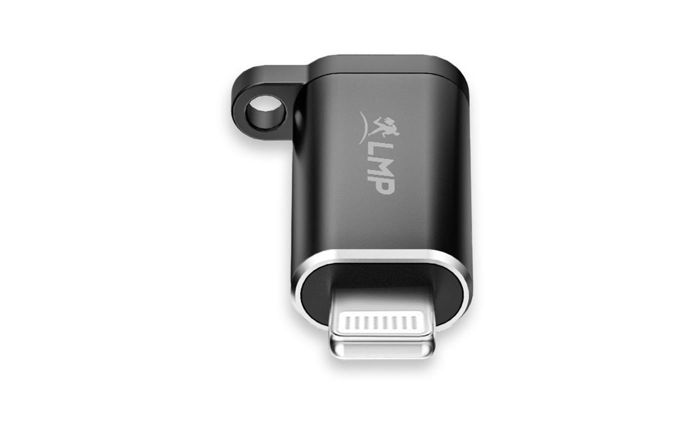 LMP USB-C zu Lightning Adapter – USB 3.2 Gen 2 (10 Gbit/s), für Apple Geräte mit Lightning, Schwarz