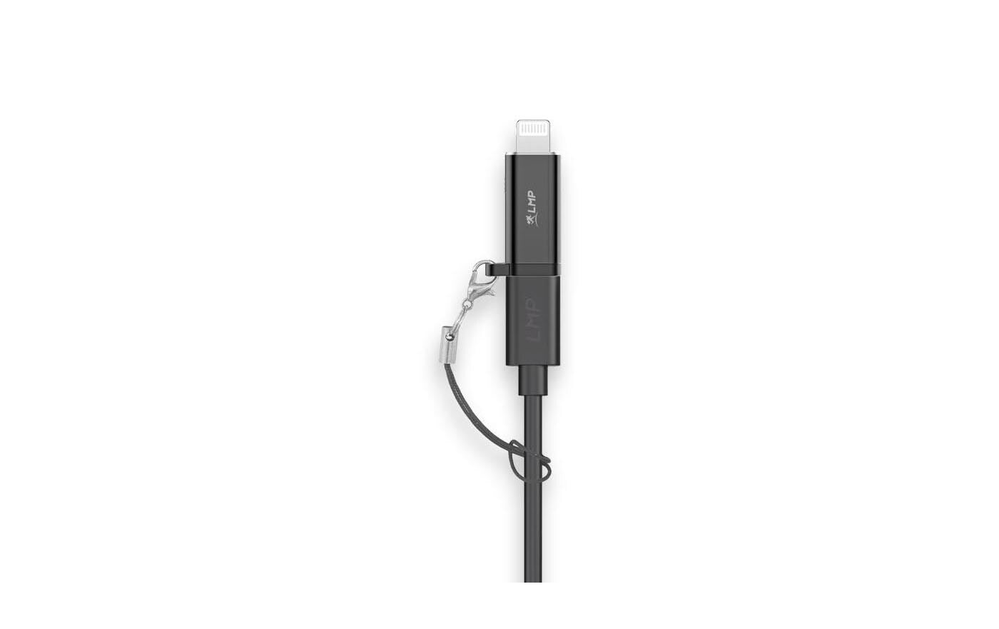 LMP USB-C zu Lightning Adapter – USB 3.2 Gen 2 (10 Gbit/s), für Apple Geräte mit Lightning, Schwarz