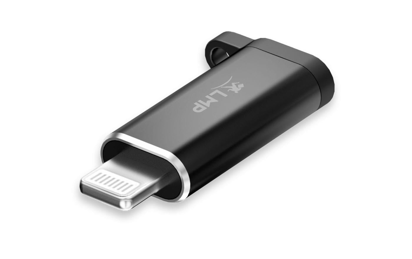 LMP USB-C zu Lightning Adapter – USB 3.2 Gen 2 (10 Gbit/s), für Apple Geräte mit Lightning, Schwarz