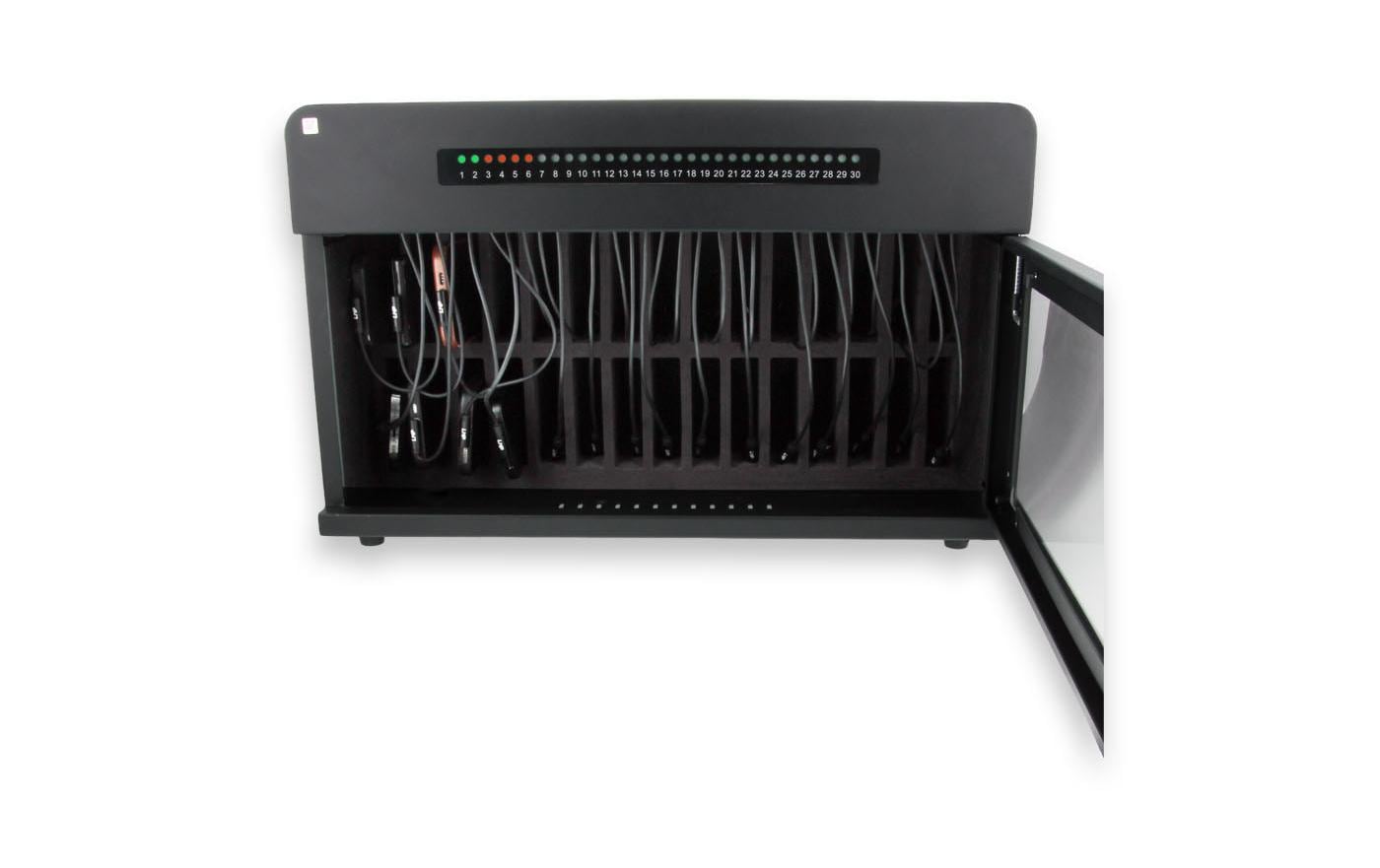 LMP SmartCabinet SP 30-1000 KC Lade-/Aufbewahrungsschrank – für 30 Geräte – abschliessbar, Laden – Schwarz