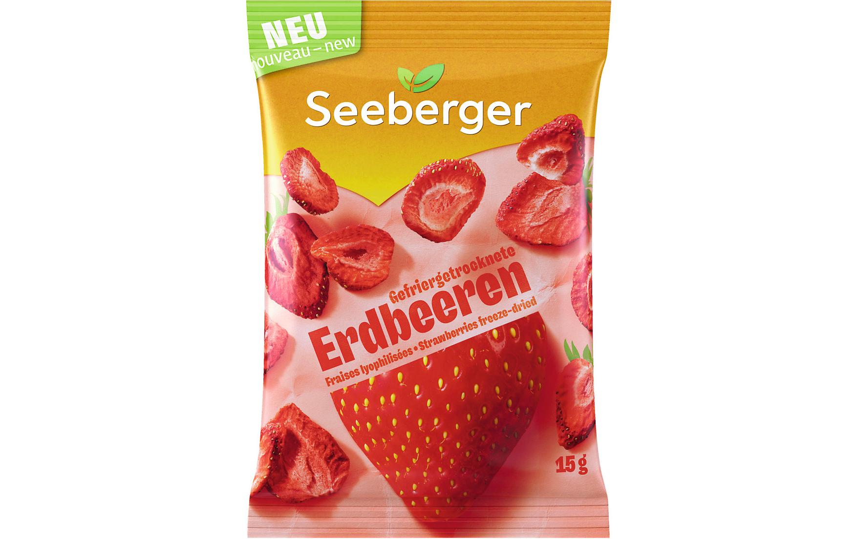 Seeberger Knusprige Erdbeeren, glutenfrei, vegan – 15 g