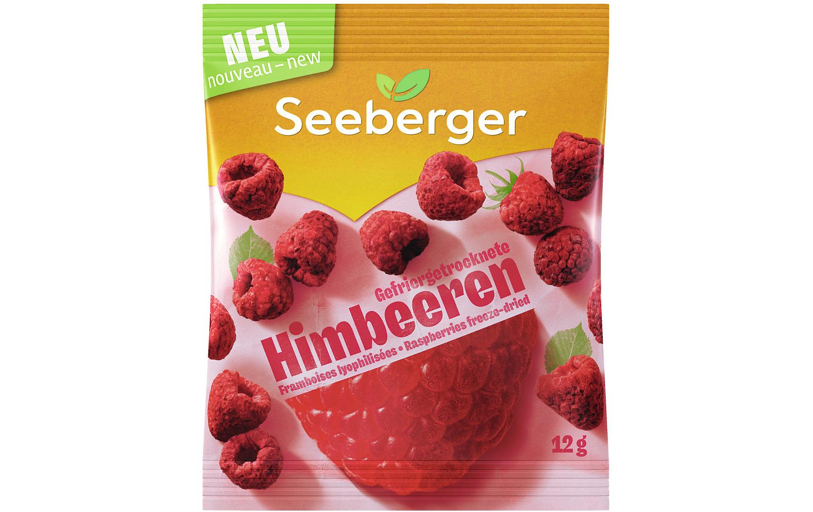 Seeberger Knusprige Himbeeren – vegan, glutenfrei – 12 g
