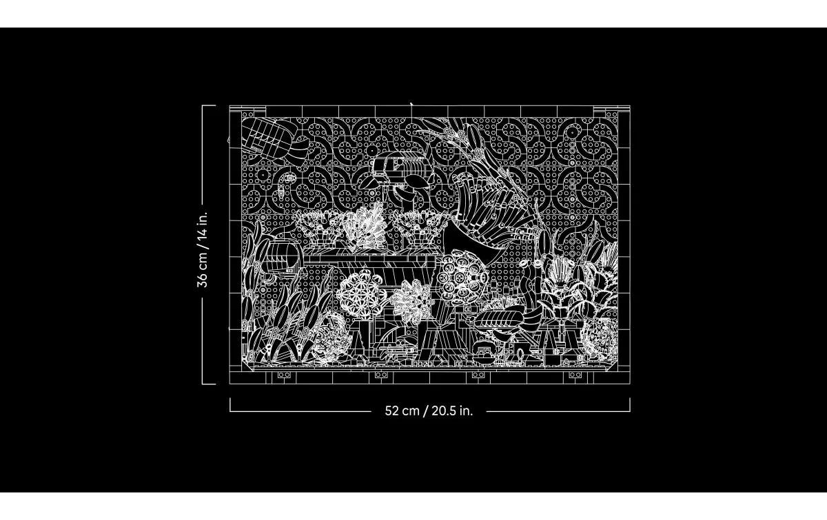 LEGO Icons 10366 Tropisches Aquarium – 4'154 Teile – 52 × 36 × 28 cm – ab 18 Jahren