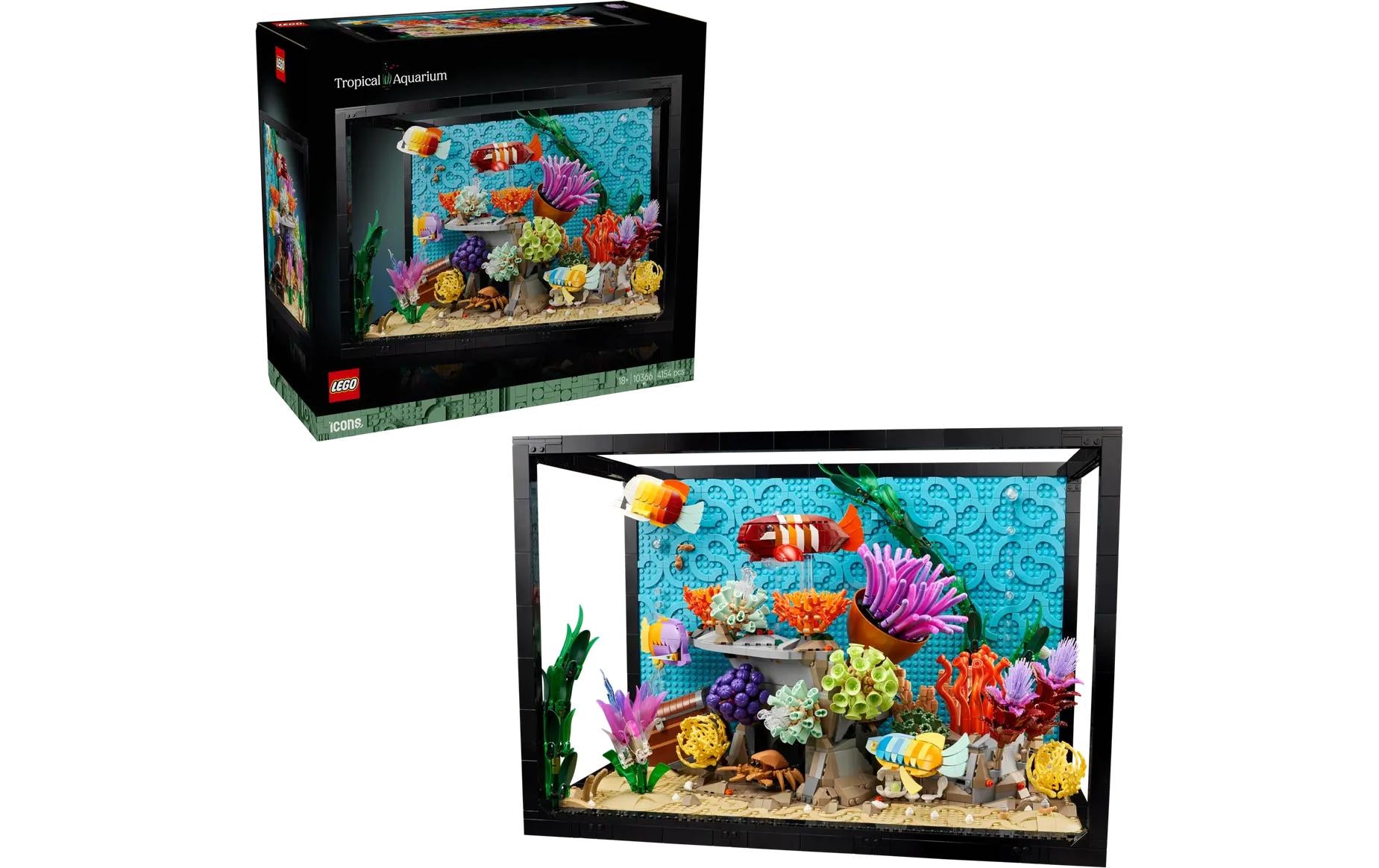 LEGO Icons 10366 Tropisches Aquarium – 4'154 Teile – 52 × 36 × 28 cm – ab 18 Jahren