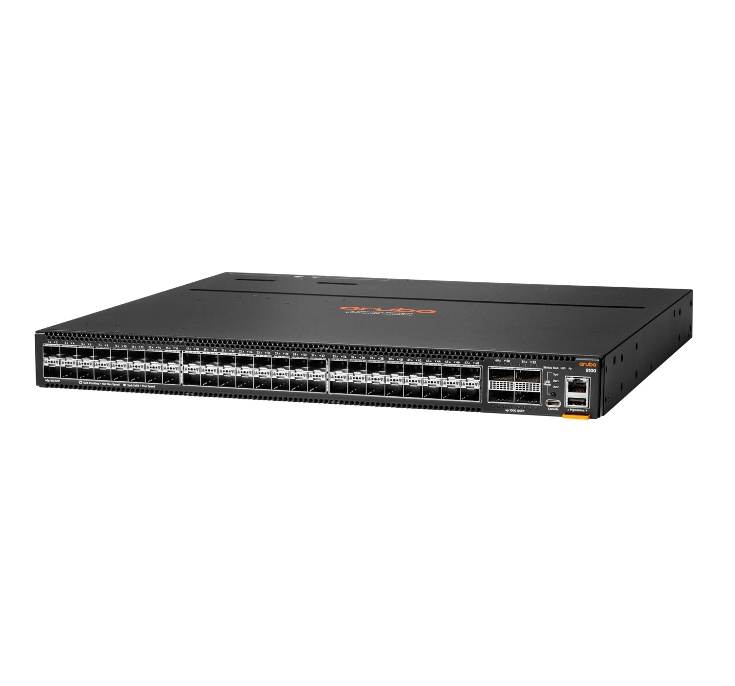 HPE Aruba Networking CX 8100 – Managed L3 Switch – 48× SFP+, 4× QSFP28, 1U