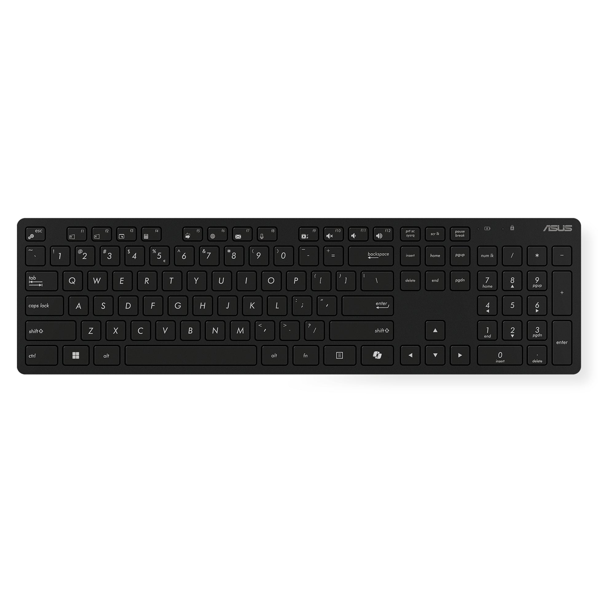 ASUS W5000 – Tastatur- und Maus-Set – 2,4 GHz (Empfänger enthalten) – Schwarz