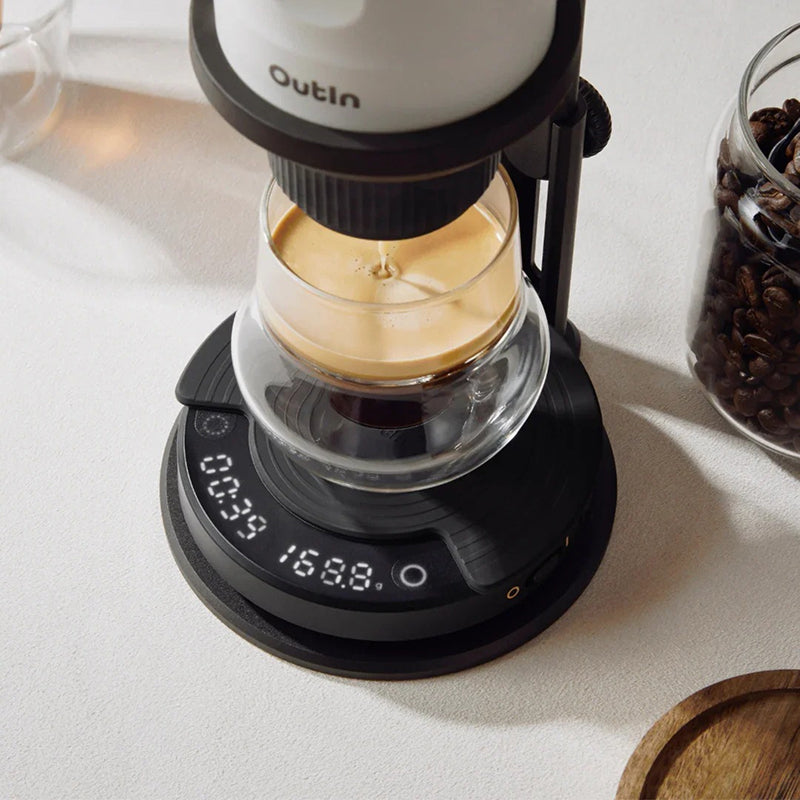 Outin Küchenwaage – Claro OT-SCL-01 – 0,1 g Teilung, Kunststoff, Schwarz