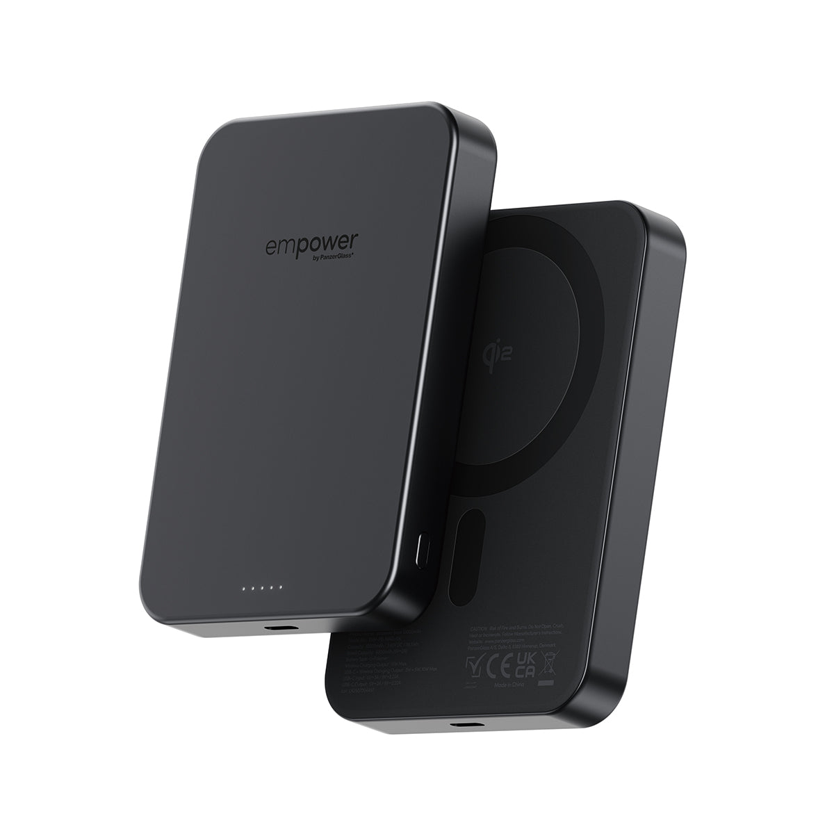 PanzerGlass MagSafe Powerbank 10000 mAh, PD 20 W, 1× USB-C, für iPhone (MagSafe), Schwarz