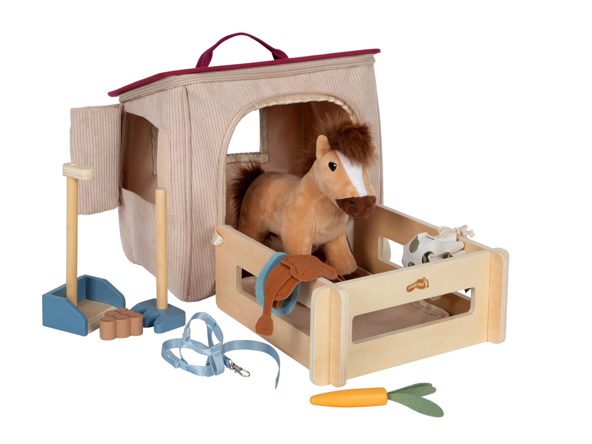 Small foot 12731 Plüschtier Pferd – 30,0 × 26,0 × 18,0 cm – 1 Stück – ab 2 J. – mehrfarbig
