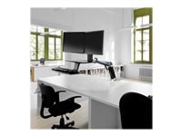 Ergotron WorkFit A – Tischhalterung, Dual, bis 24", 11 kg, höhenverstellbar, Tastaturablage