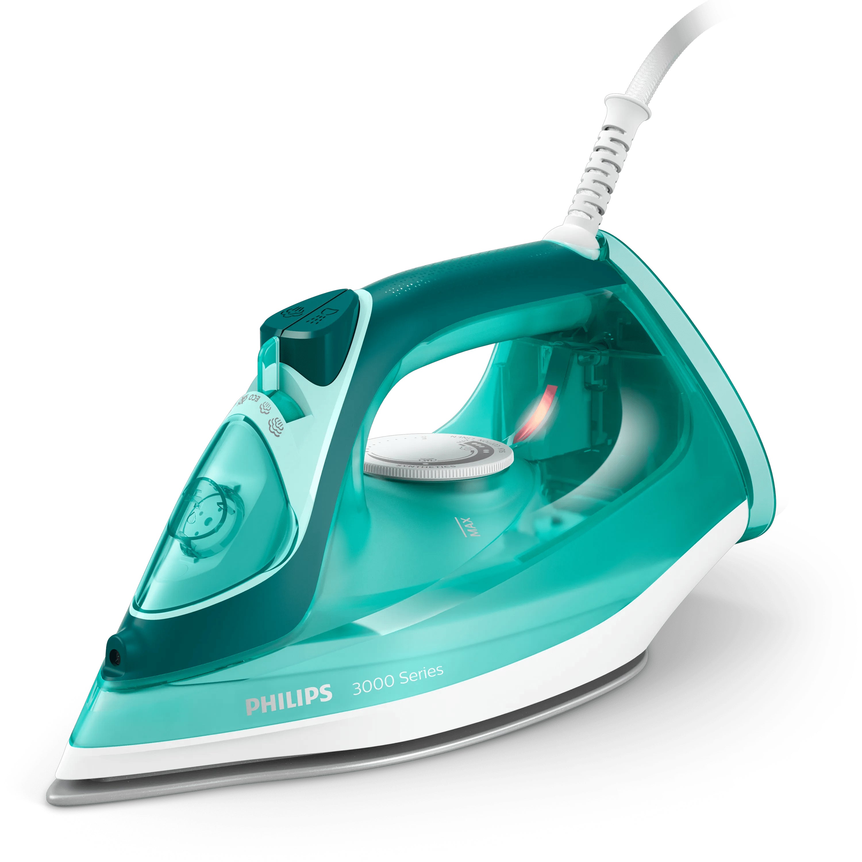 Philips Dampfbügeleisen 3000 Serie DST3030/70 – Keramik-Bügelsohle, 121 × 290 × 143 mm, 2400 W