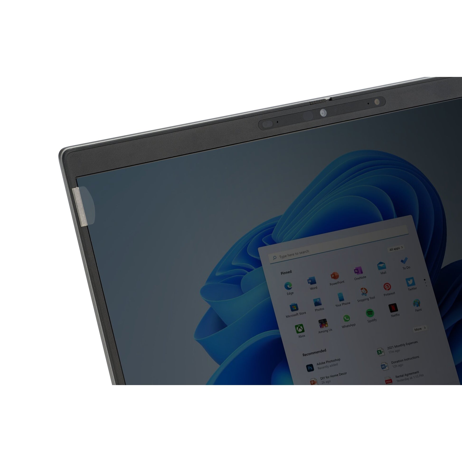 Kensington Displayschutz für 13,3" (33,8 cm) Laptops (16:9) – Schwarz