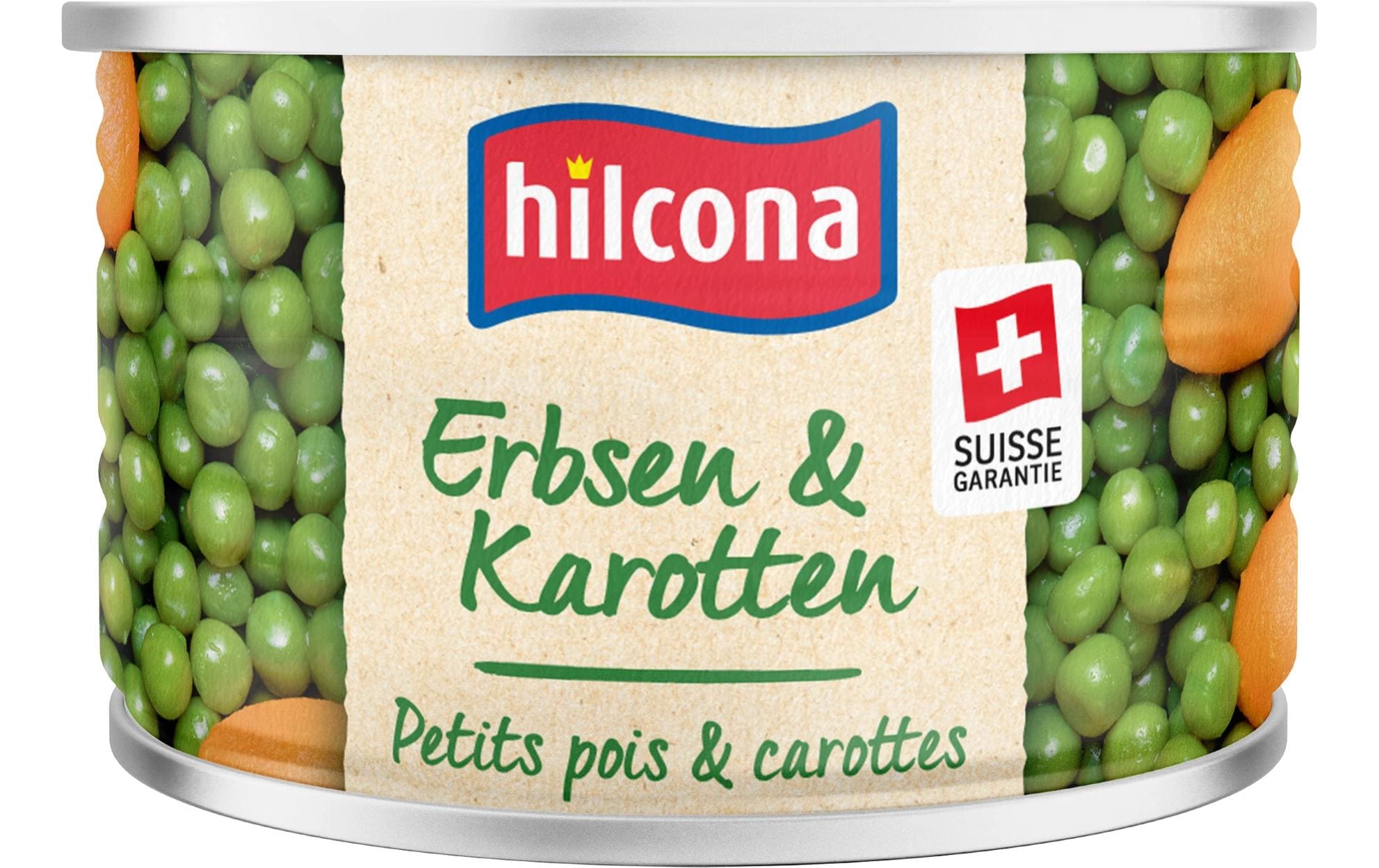 Hilcona Erbsen mit Karotten – glutenfrei, vegan – 210 g