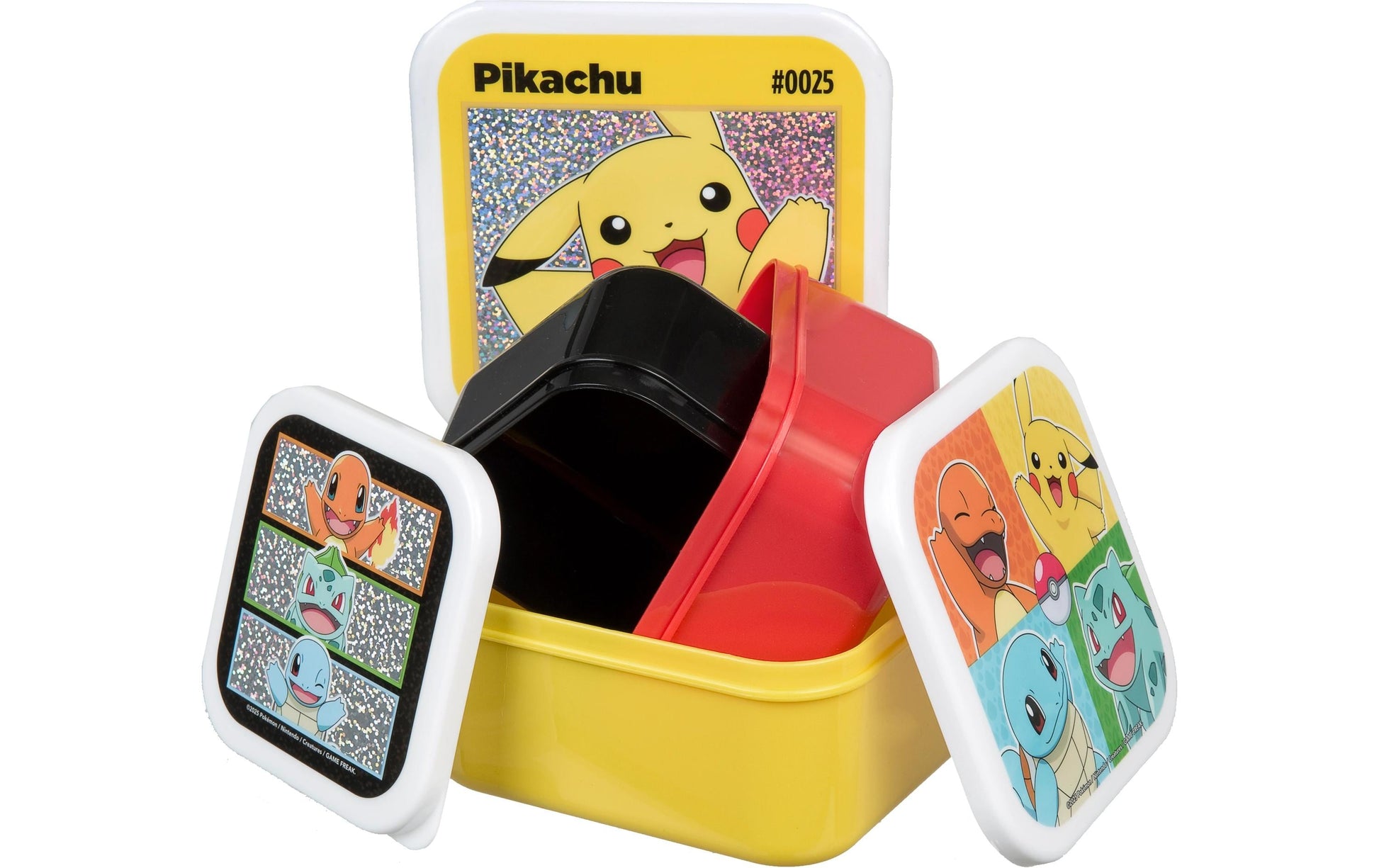 Undercover Lunchbox, Kunststoff, mehrfarbig, 3 Stk., mit Unterteilung, für Kinder