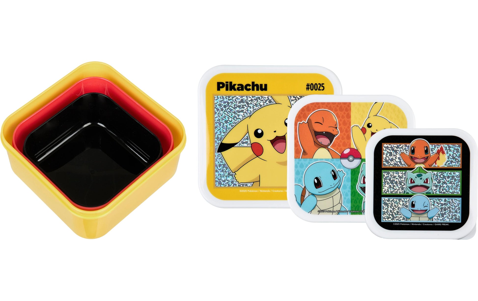 Undercover Lunchbox, Kunststoff, mehrfarbig, 3 Stk., mit Unterteilung, für Kinder