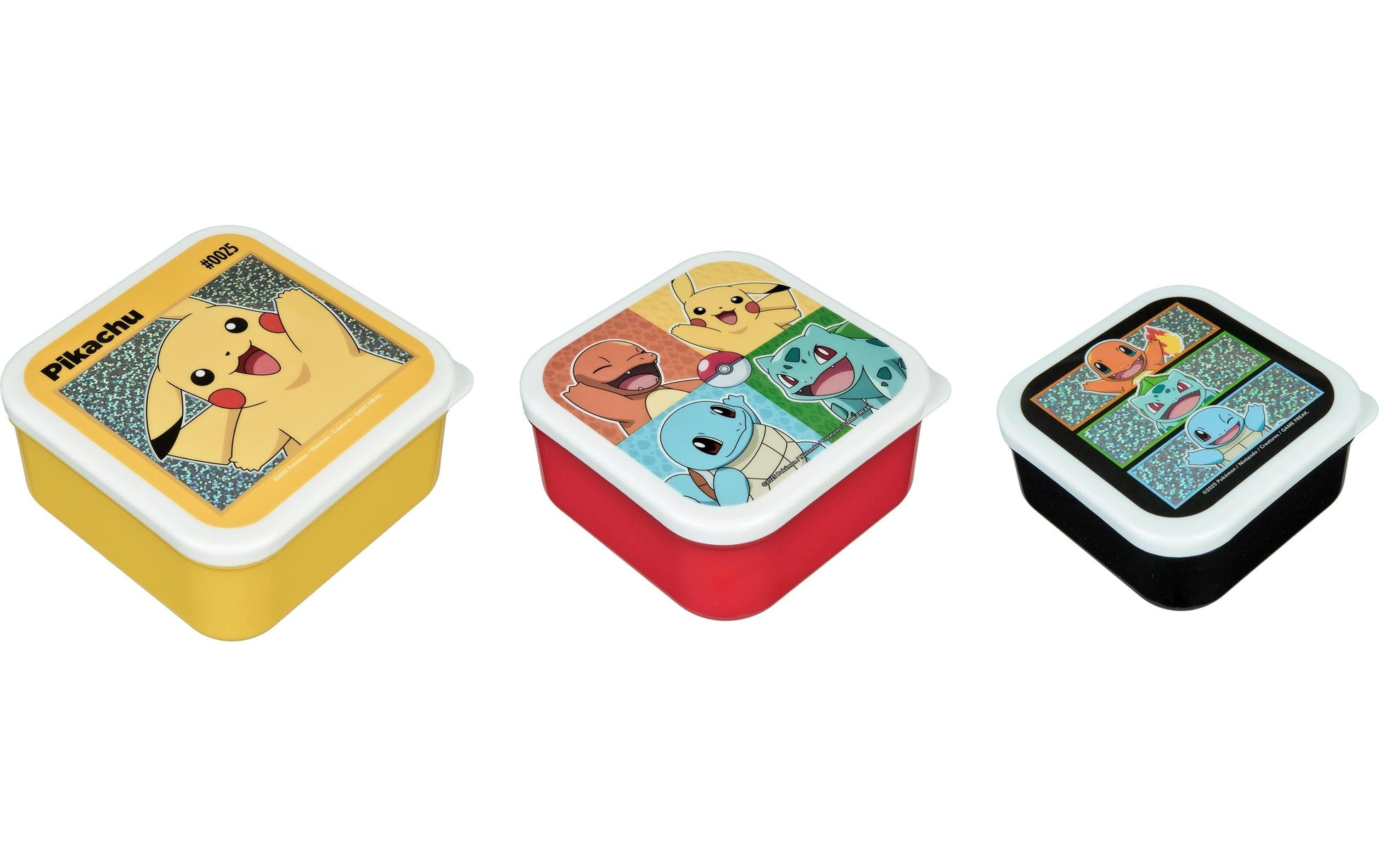 Undercover Lunchbox, Kunststoff, mehrfarbig, 3 Stk., mit Unterteilung, für Kinder