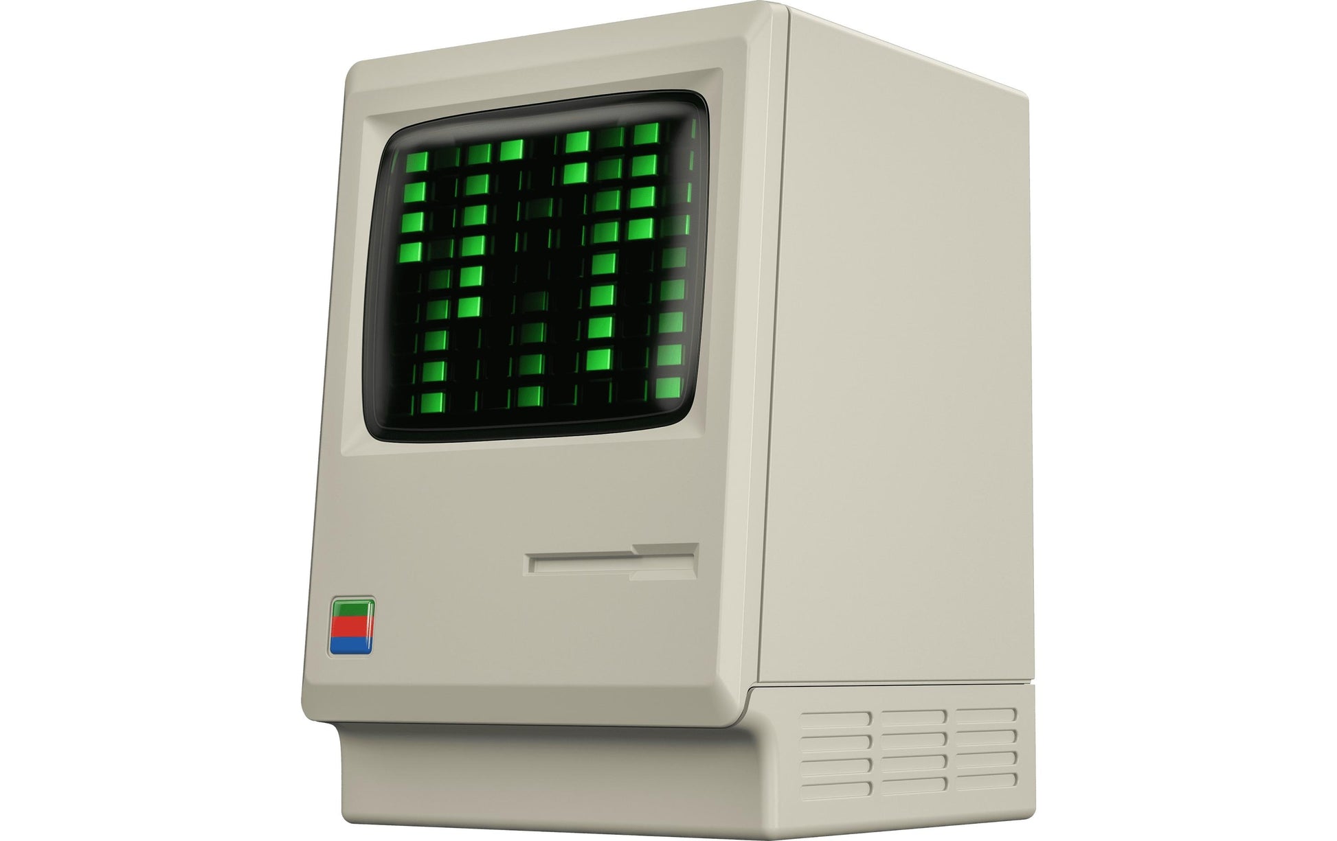 Sharge RETRO USB-Desktop-Ladegerät 75 W – USB-C×3 – PD, GaN – Grau