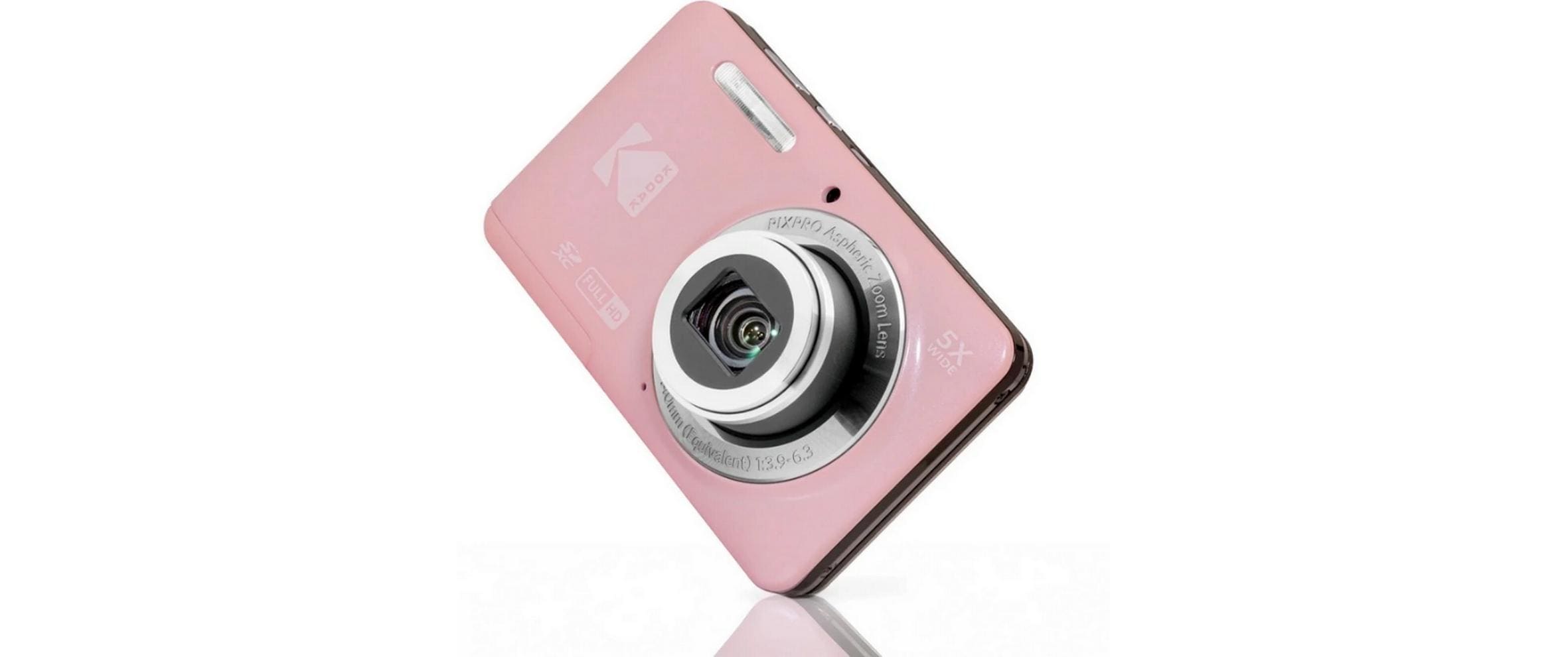 Kodak Pixpro FZ55 – 5× optischer Zoom, 16 MP, 1080p, Rosa