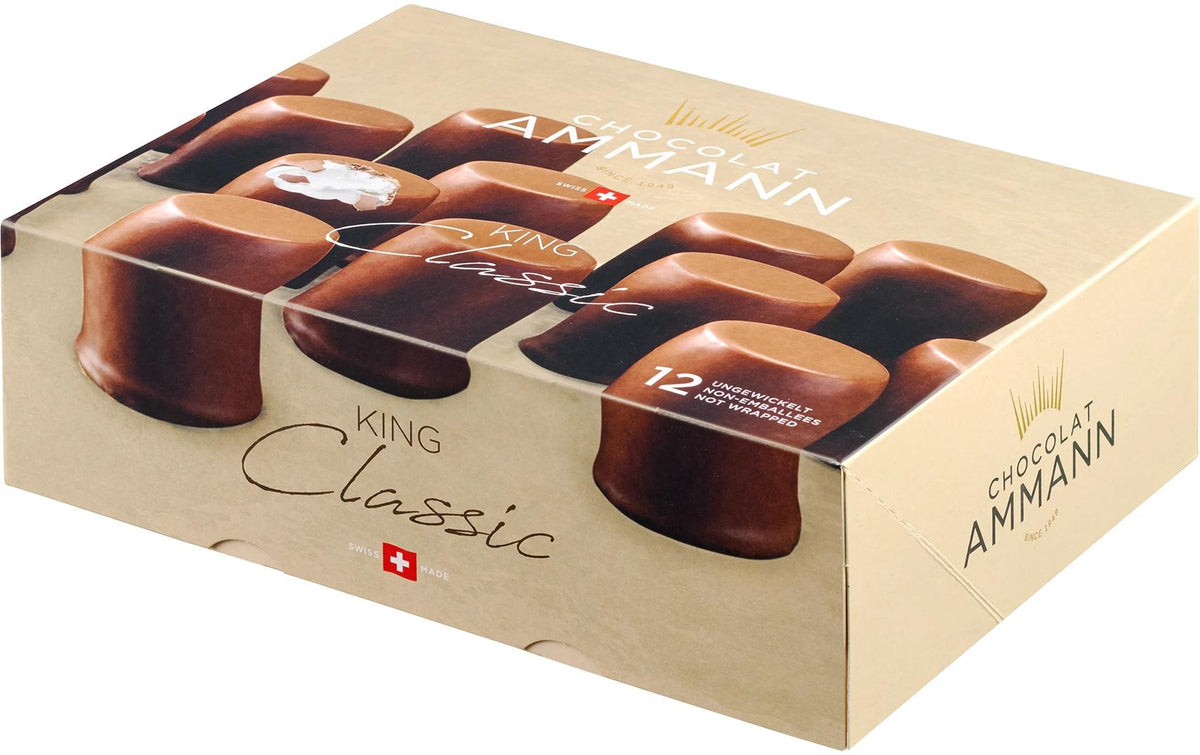 Chocolat Ammann King Waffelgebäck – Milch – 12 × 30 g