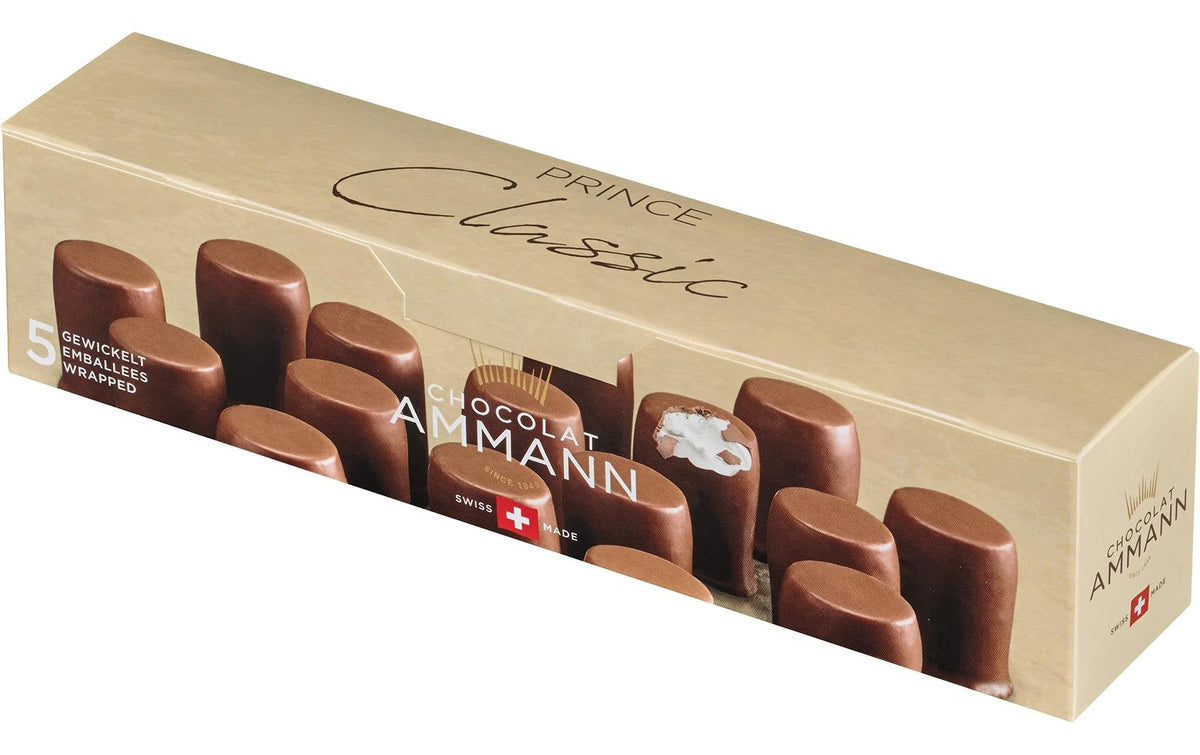 Chocolat Ammann Prince Schaumküsse – Milch – 5 × 20 g