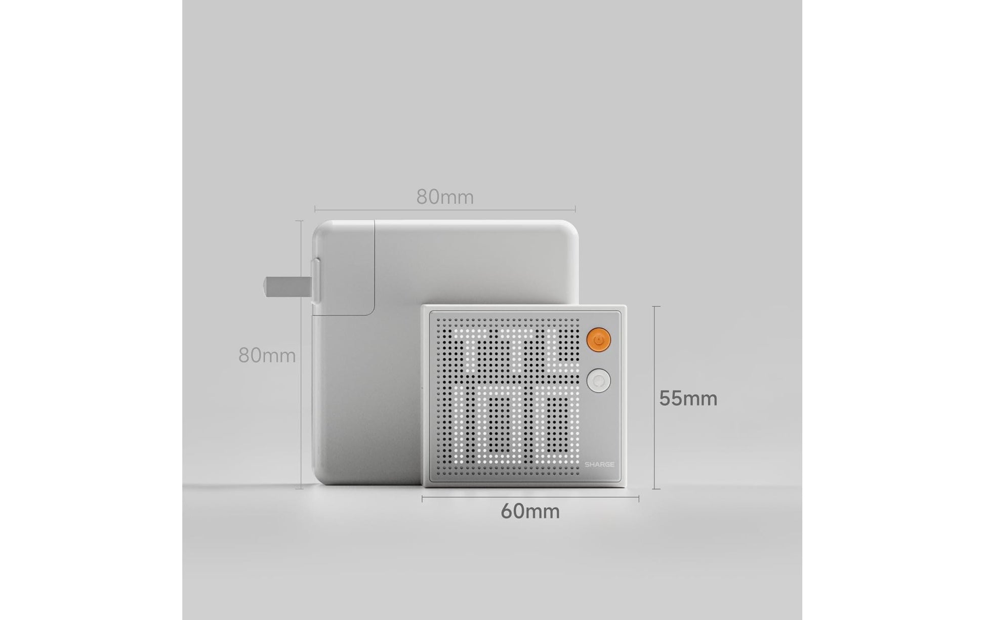 Sharge PIXEL 100 USB-Ladegerät 110 W – USB-C×3, USB-A×1 – PD 3.1, GaN – Weiss