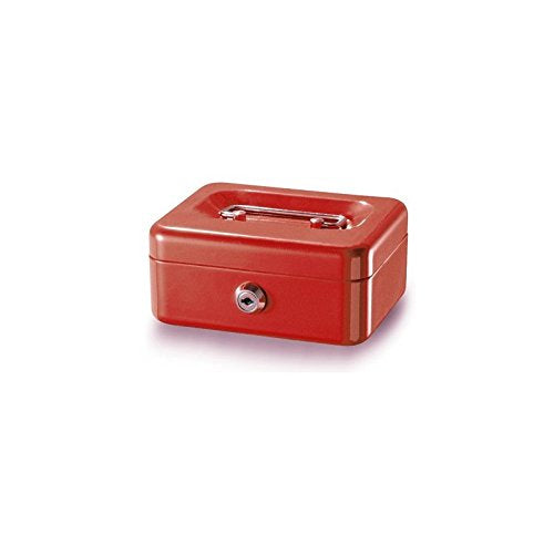Rieffel VT-GK 4 – Geldkassette, herausnehmbarer Münzeinsatz, 214 × 301 × 108 mm, Rot