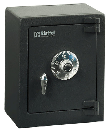 Rieffel Spardose – mit Zahlenschloss, Stahl, Anthrazit, 110 × 135 × 80 mm