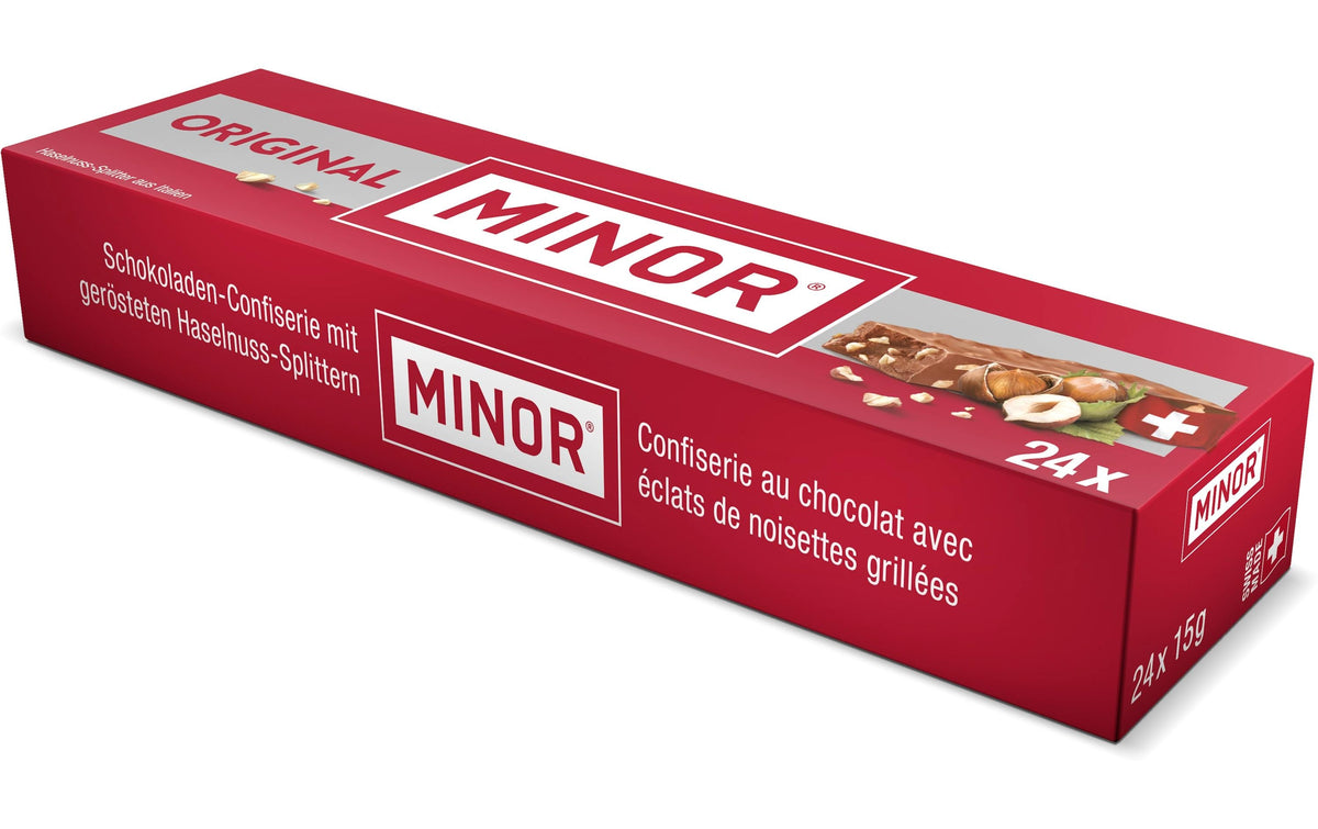 Minor Original Genussbox Schokolade & Pralinés, Haselnuss – 360 g