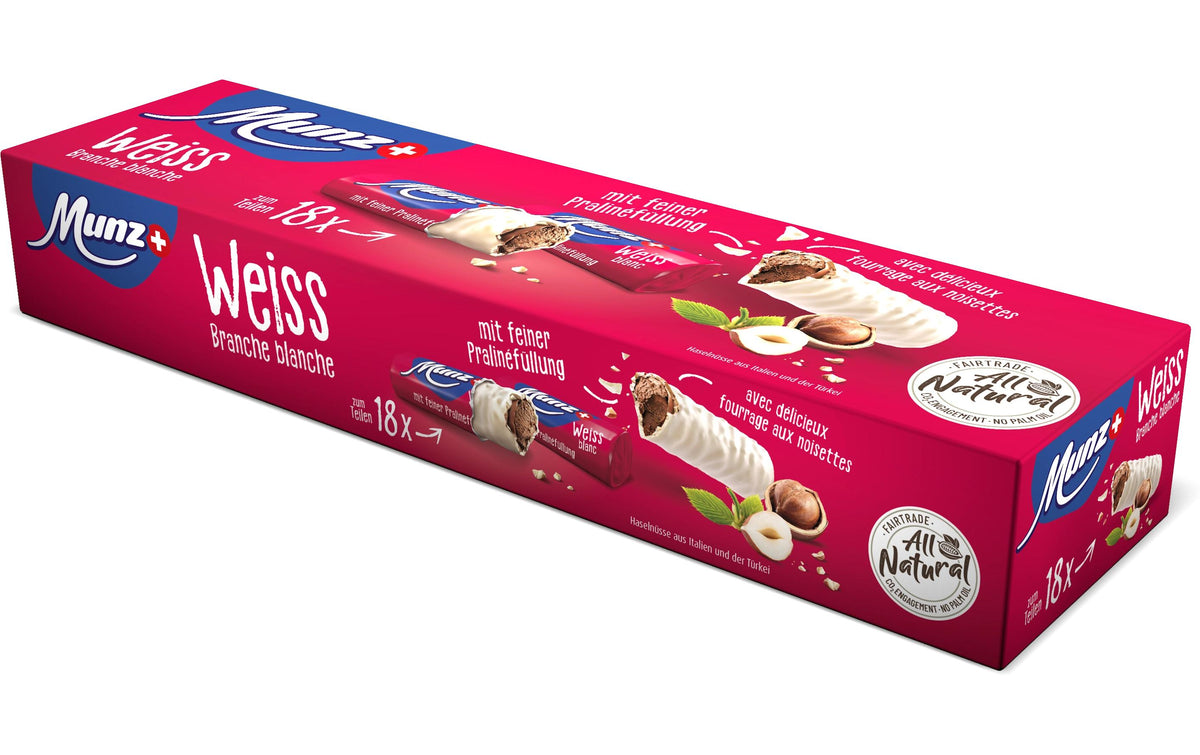Munz Sharing Box – weisse Schokolade – 324 g
