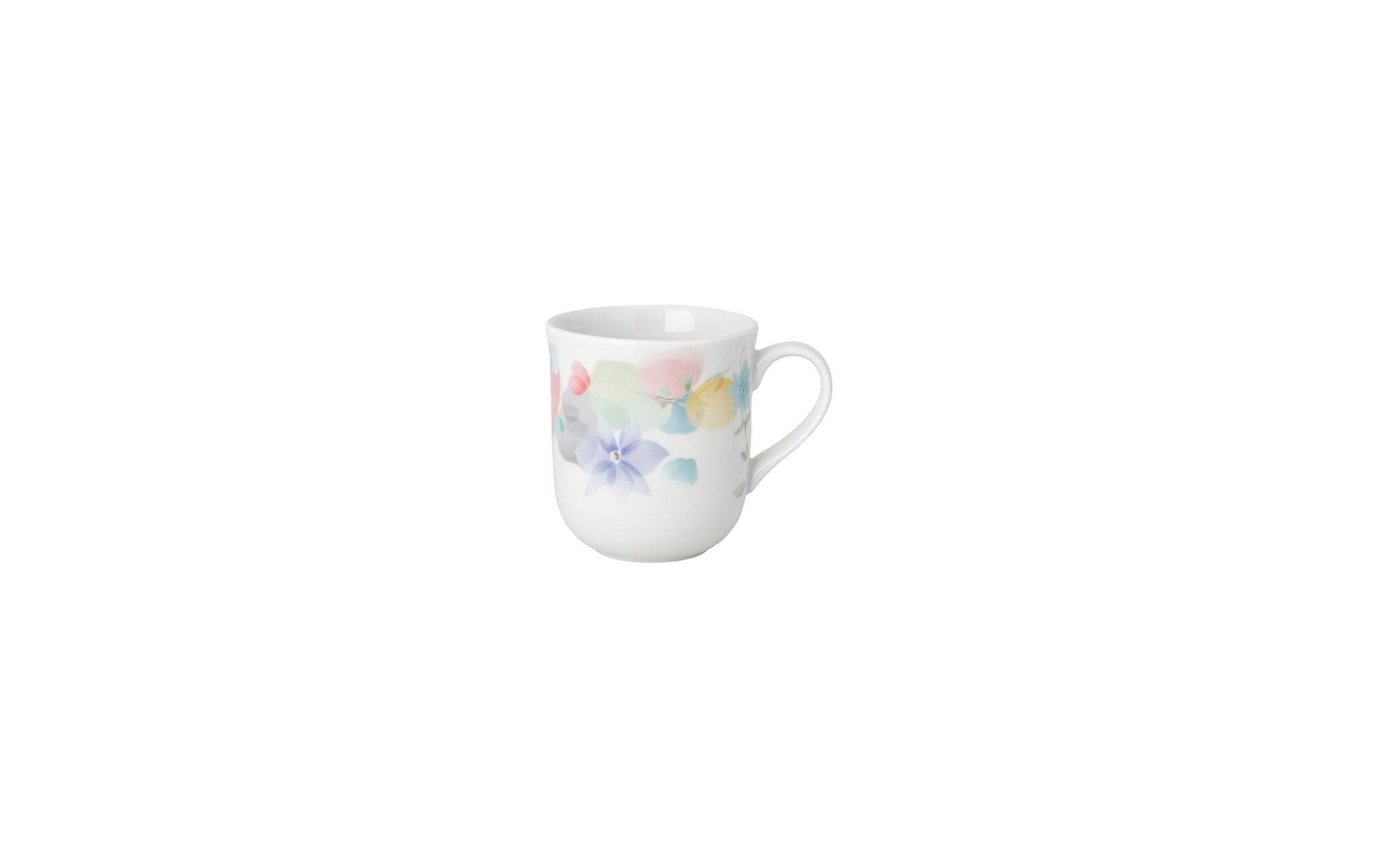 Hutschenreuther Tasse – 400 ml, Porzellan, Eisblau/Weiss, mit Henkel