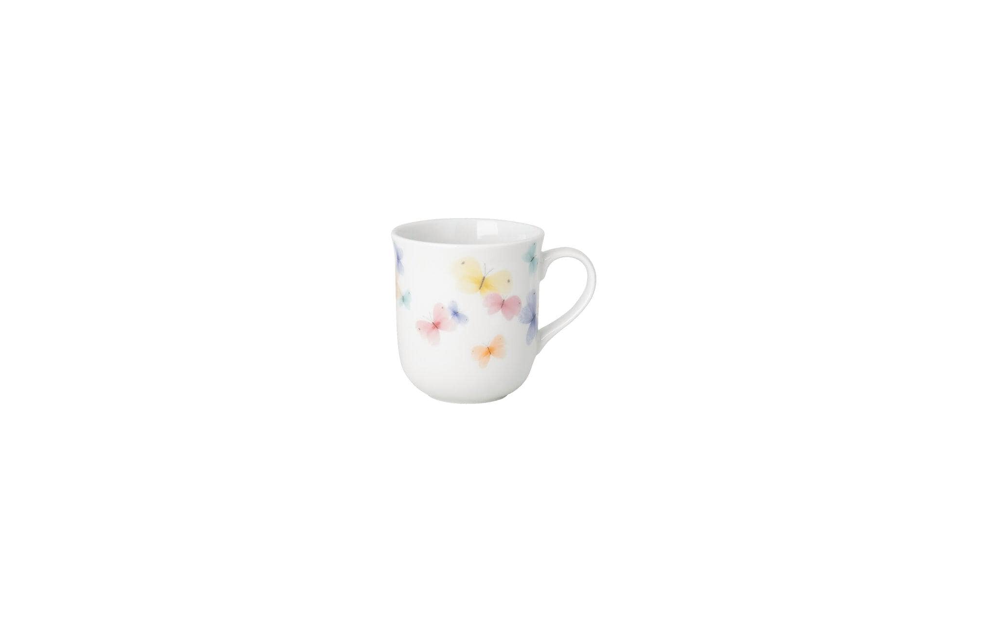 Hutschenreuther Tasse – 400 ml, Porzellan, Mehrfarbig/Weiss