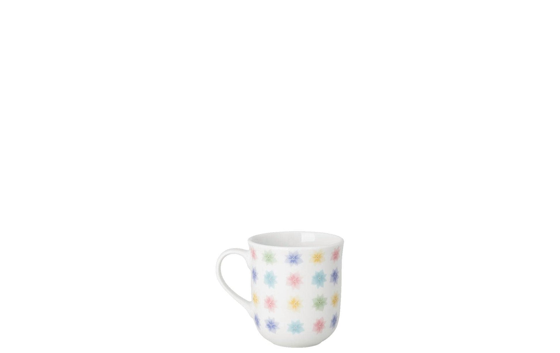 Hutschenreuther Universaltasse Blütenteppich – 400 ml, Porzellan, Mehrfarbig/Weiss, mit Henkel