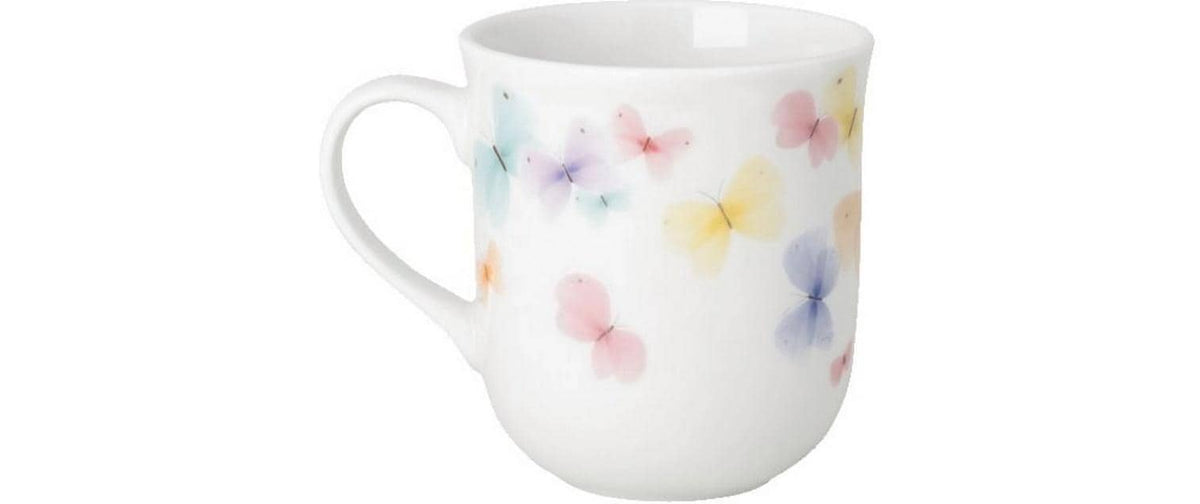 Hutschenreuther Tasse – 400 ml, Porzellan, Mehrfarbig/Weiss