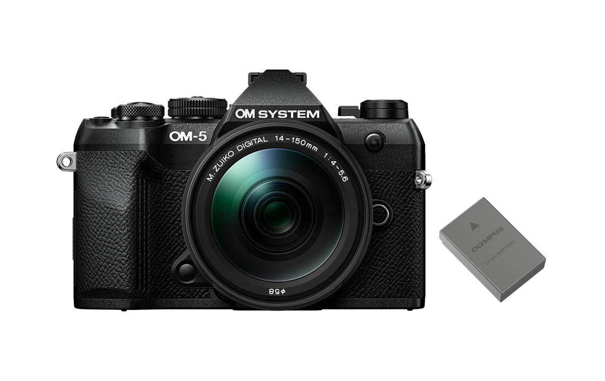 Om-system OM System OM-5 Kit 14–150mm f/4.0–5.6 – MFT, 20,4 MP, 4K, schwarz