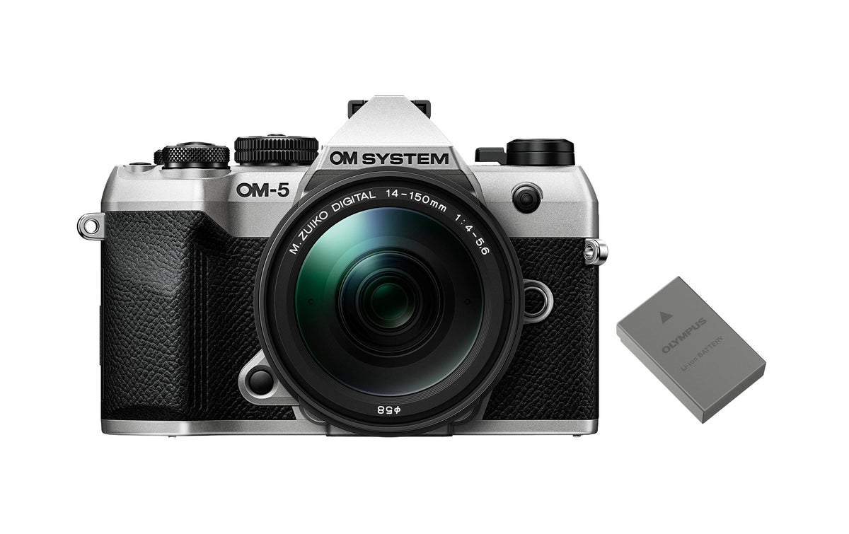 Om-system OM System OM-5 Kit 14–150mm f/4.0–5.6 – Micro Four Thirds, 20.4 MP, 4K, silber