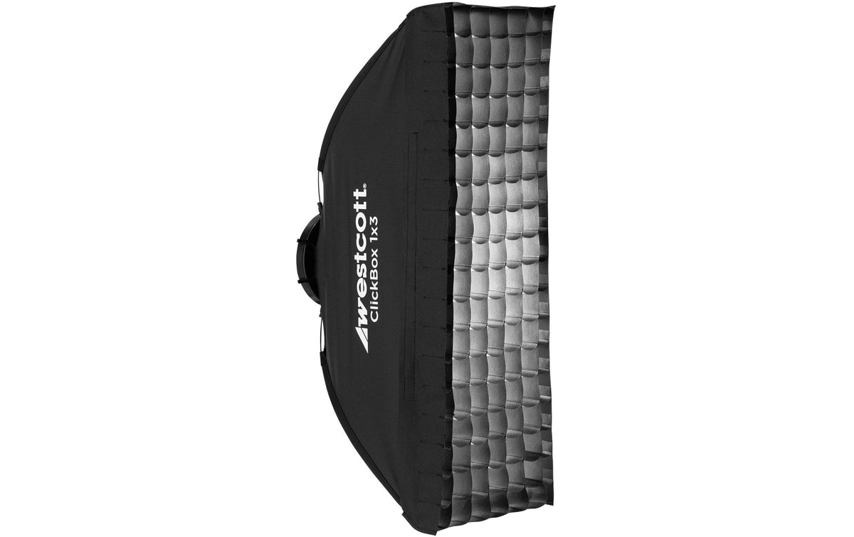 Westcott 40° Wabengitter – für ClickBox 1x3 – 914 × 305 × 102 mm – Nylon – Schwarz