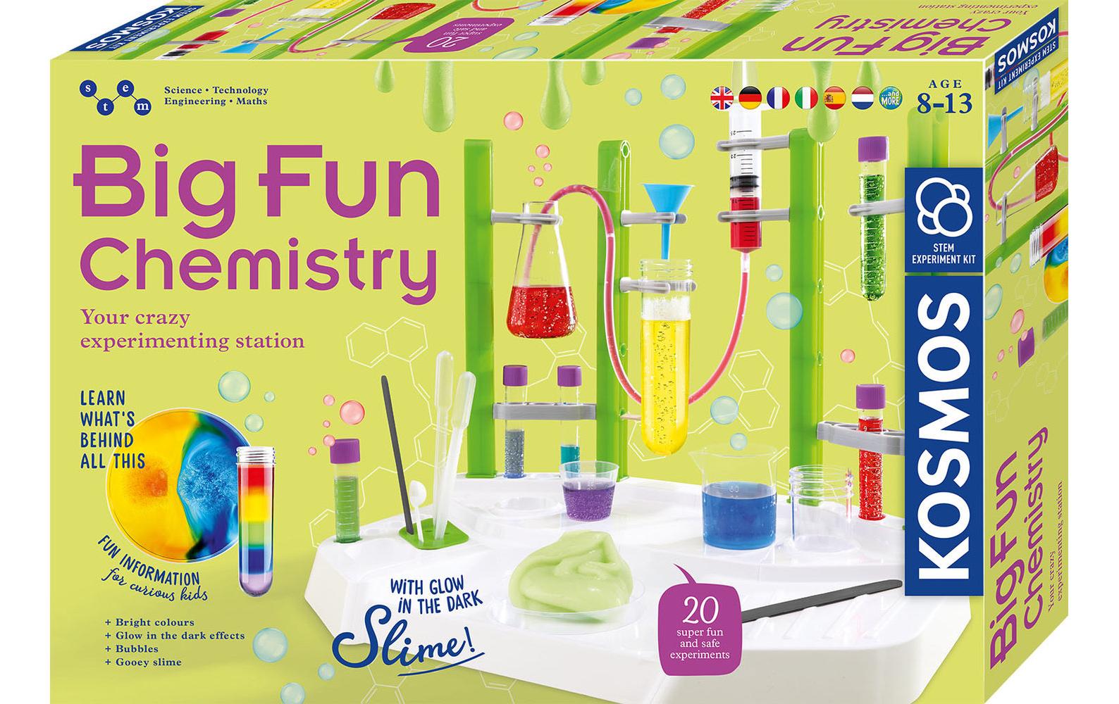 Kosmos Experimentier-Bausatz – Big Fun Chemistry, ab 8 Jahren, Mehrsprachig
