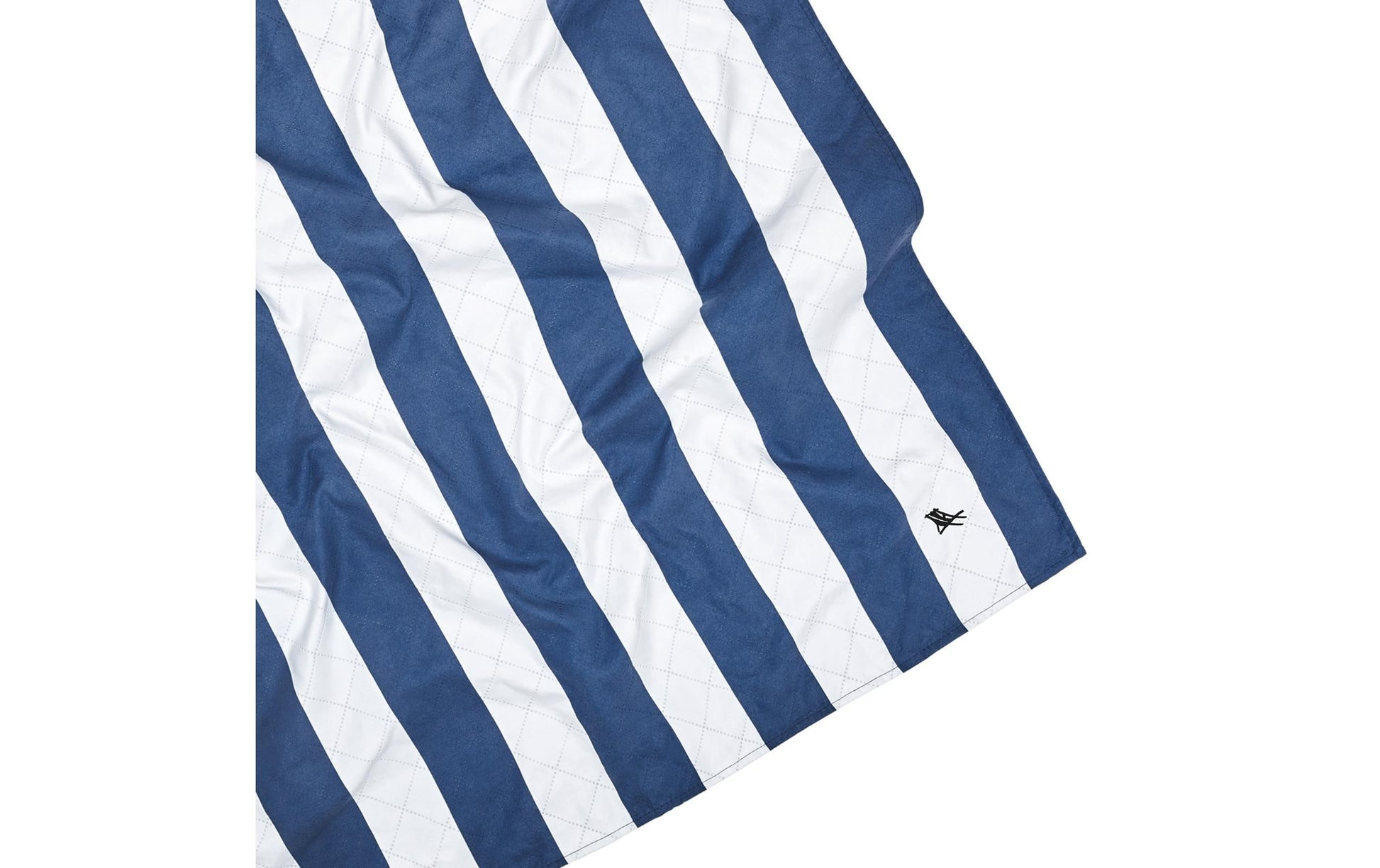 Dock & Bay Wohndecke – Polyester, Polyamid, Blau, Weiss – 170 × 170 cm