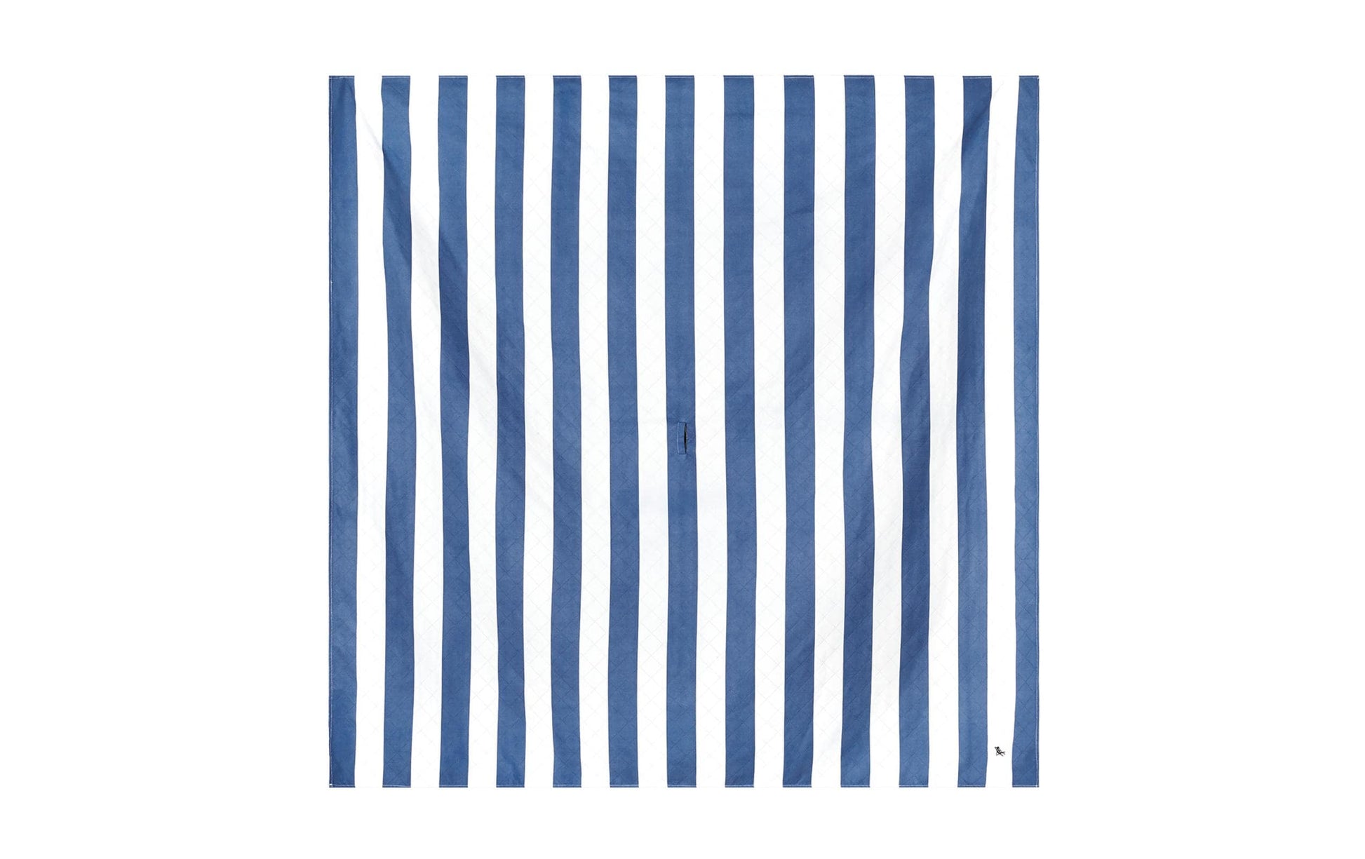Dock & Bay Wohndecke – Polyester, Polyamid, Blau, Weiss – 170 × 170 cm