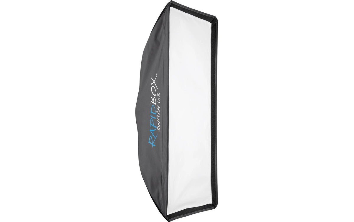 Westcott Rapid Box Switch 1x3 Softbox – 387 × 908 × 305 mm, Aluminium/Stoff – Schwarz – 700 g