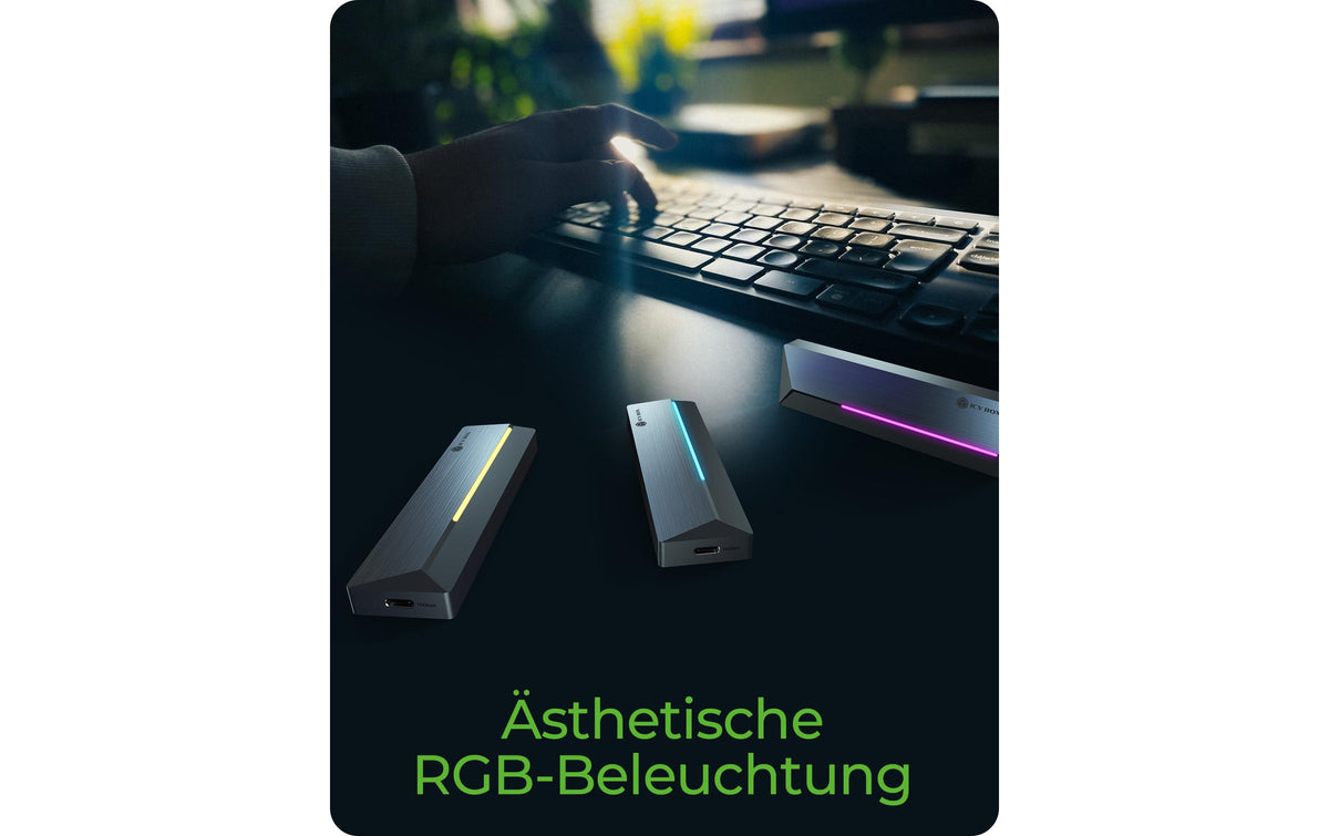 RaidSonic ICY BOX IB-1826MCL-CU31 – 1-Schacht M.2-Gehäuse – für M.2 NVMe