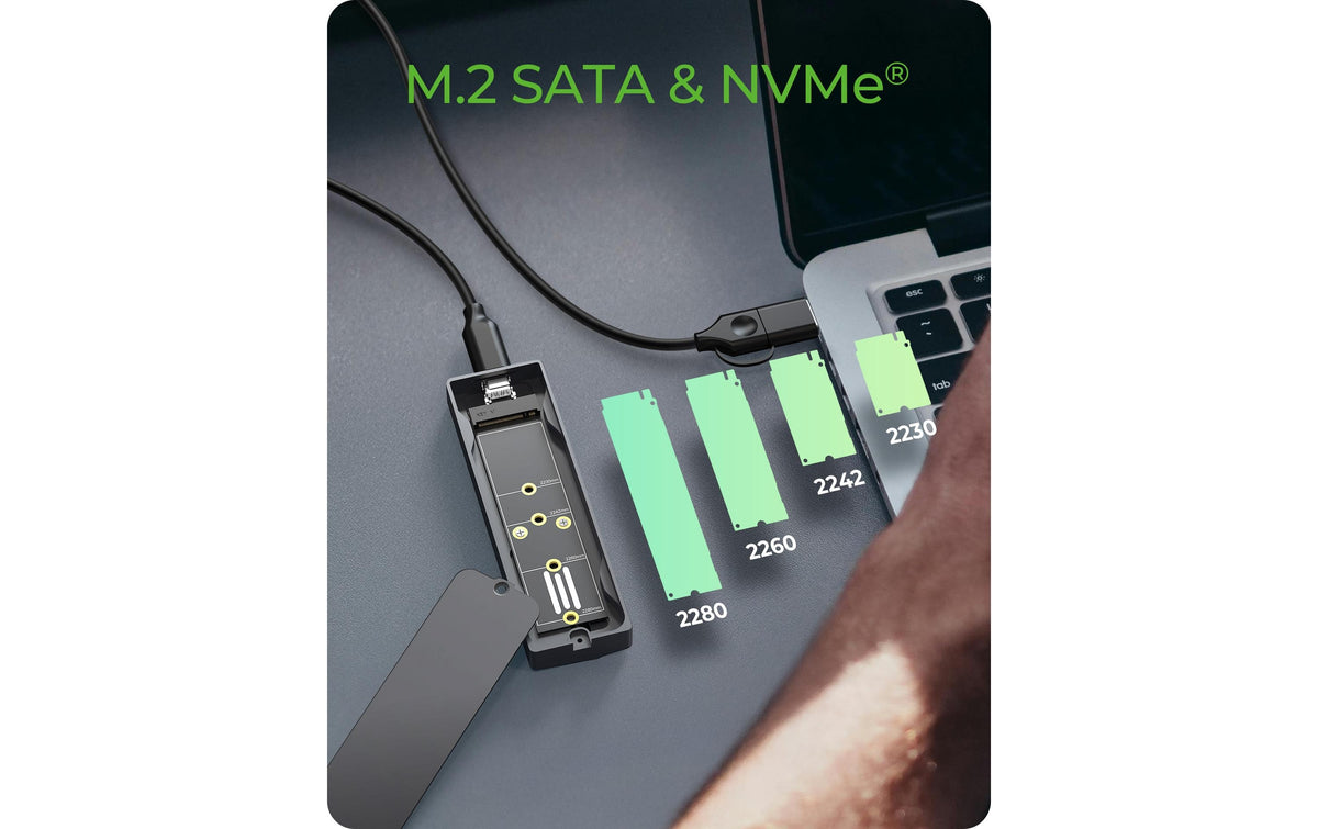 RaidSonic ICY BOX IB-1826MCL-CU31 – 1-Schacht M.2-Gehäuse – für M.2 NVMe