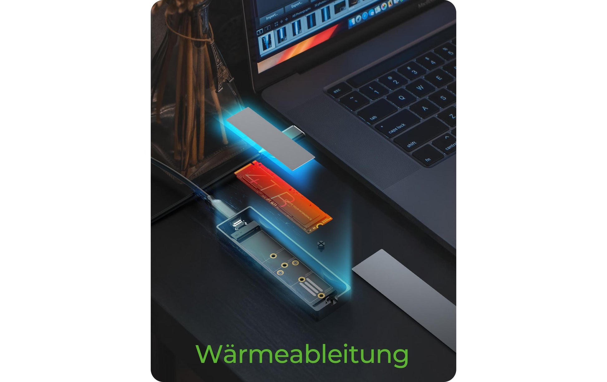 RaidSonic ICY BOX IB-1826MCL-CU31 – 1-Schacht M.2-Gehäuse – für M.2 NVMe