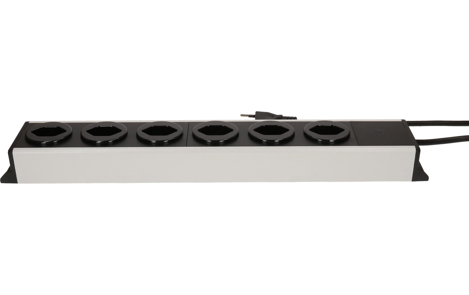 Max Hauri AG Max Hauri Power Line Steckdosenleiste – 6× T13, 3 m, mit Schalter, aussen, grau/schwarz