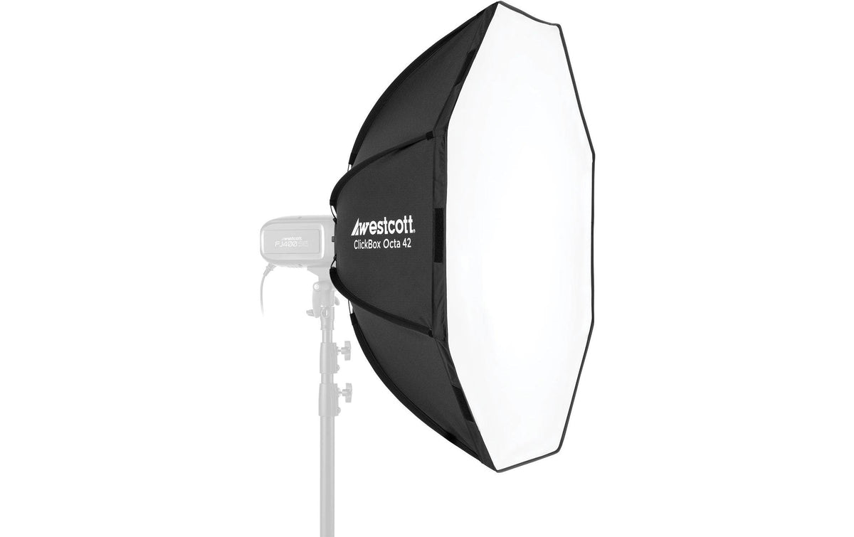 Westcott ClickBox Octa 42 Softbox – 42" (1067 × 464 mm) – Nylon, Schwarz