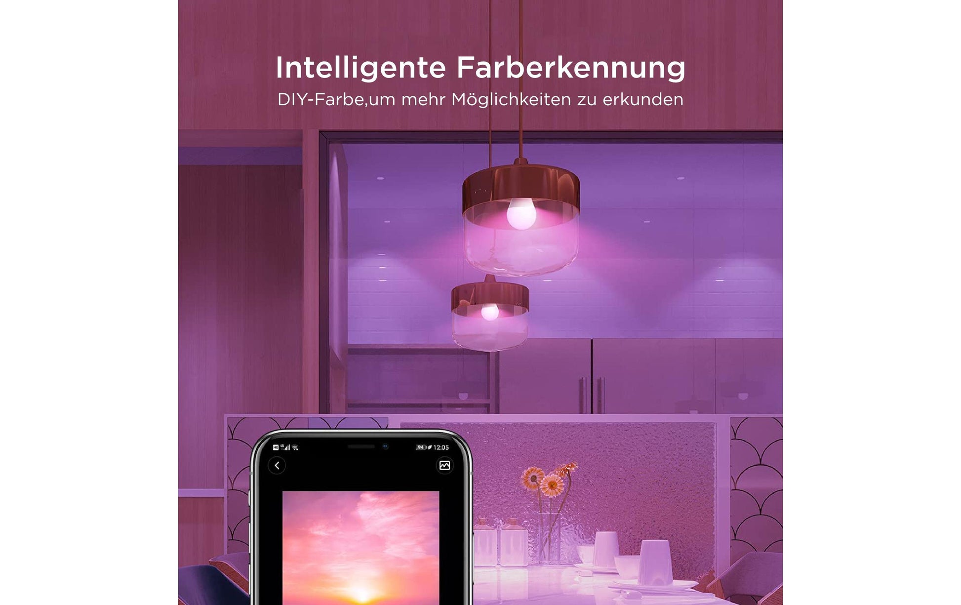 Govee Smart-Leuchtmittel E27 – RGBW, 2700–6500 K, 800 lm, Matter – für Amazon Alexa, Google Home – 2 Stk.