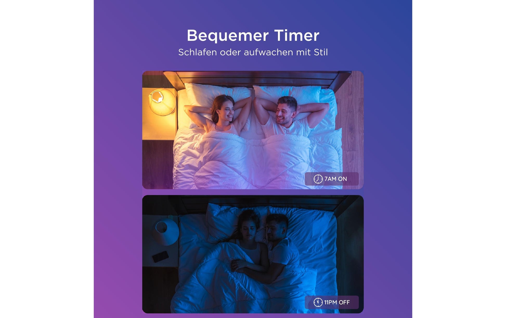 Govee Smart-Leuchtmittel E27 – RGBW, 2700–6500 K, 800 lm, Matter – für Amazon Alexa, Google Home – 2 Stk.