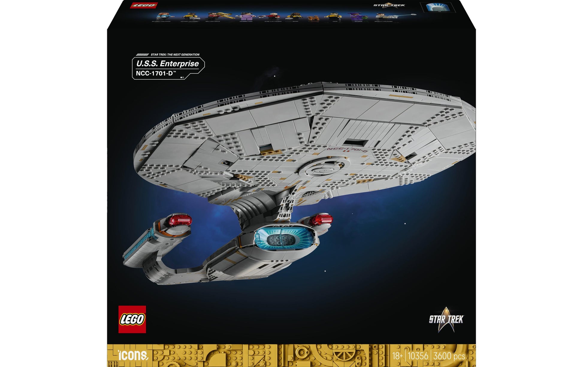 LEGO Icons USS Enterprise – 3D Puzzle – NCC-1701-D (10356) – Star Trek